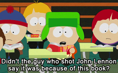The Kids in South Park reading The Catcher In The Rye by J.D. Salinger