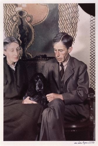 NPG P439; Virginia Woolf (nÈe Stephen); Leonard Sidney Woolf by GisËle Freund
