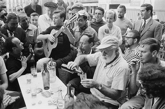 Plaza del Castillo, Jul 1959. Hemingway s last visit to Pamplona