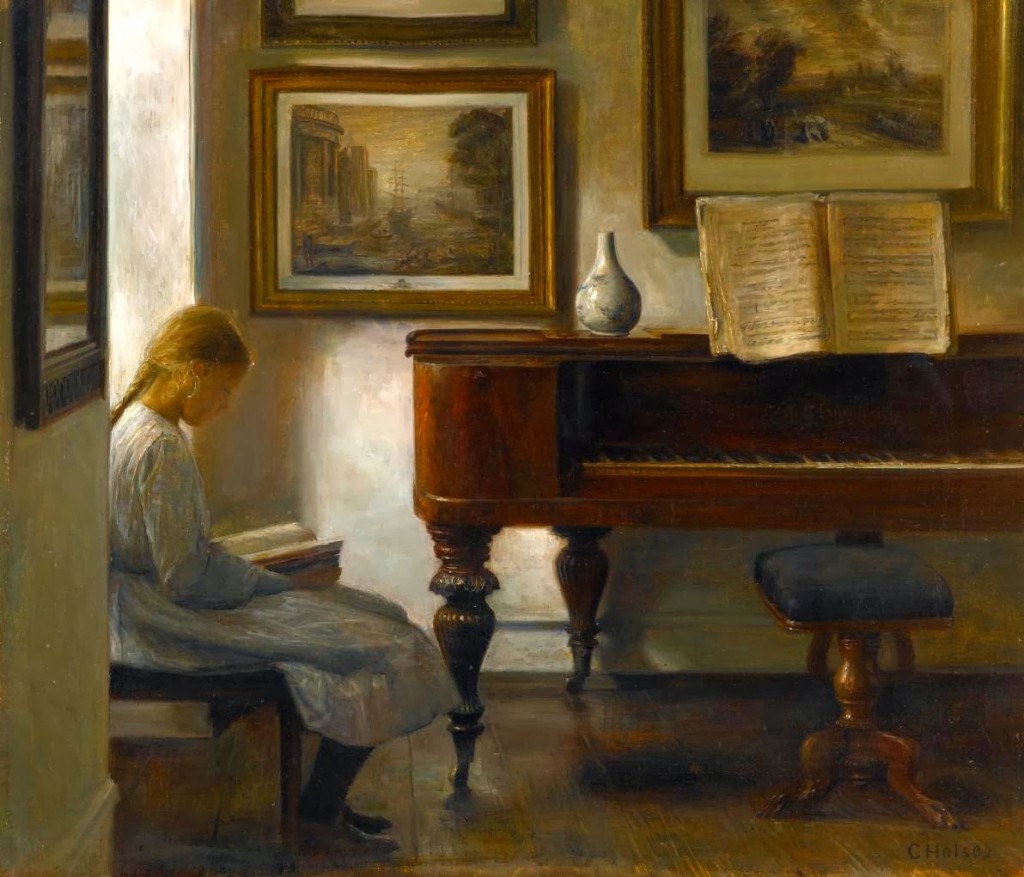 20 Holsoe, Carl (1863-1935) Girl in an interior