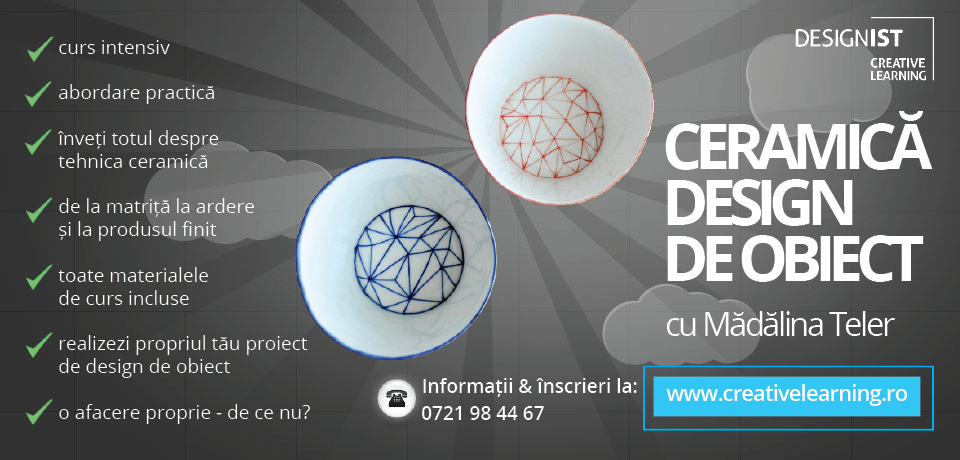 Vizual Curs Ceramica design de obiect