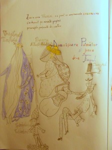 desenele Flaviei, pornind de la personajele cărții 